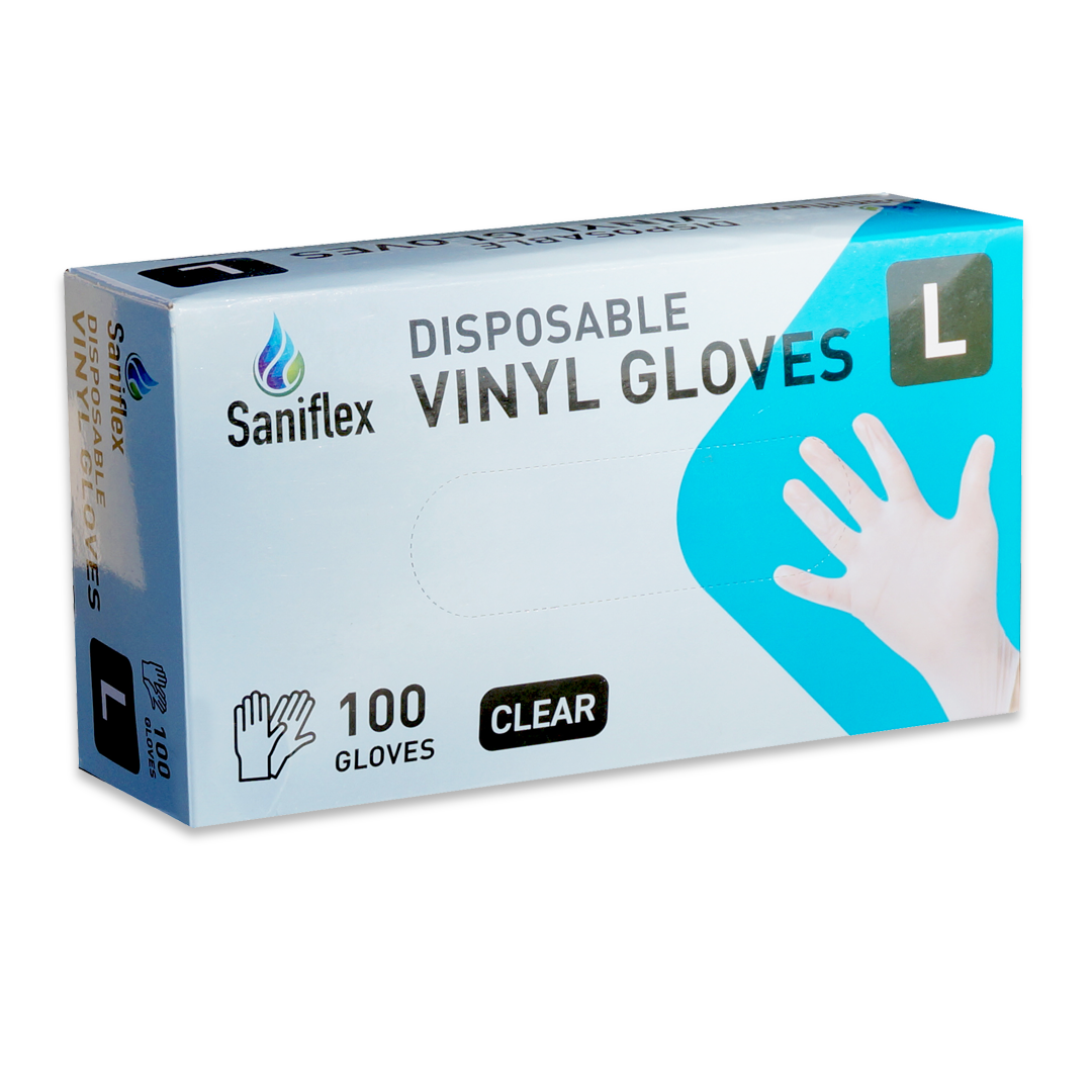 Vinyl Gloves Powder Free - Disposable, Ambidextrous Fit