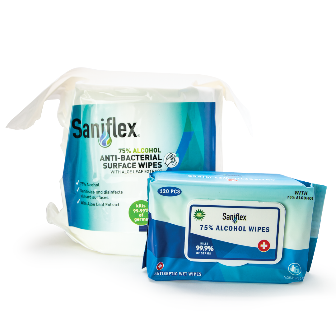 75% alcohol surface wipes — multipurpose cleaning wipes