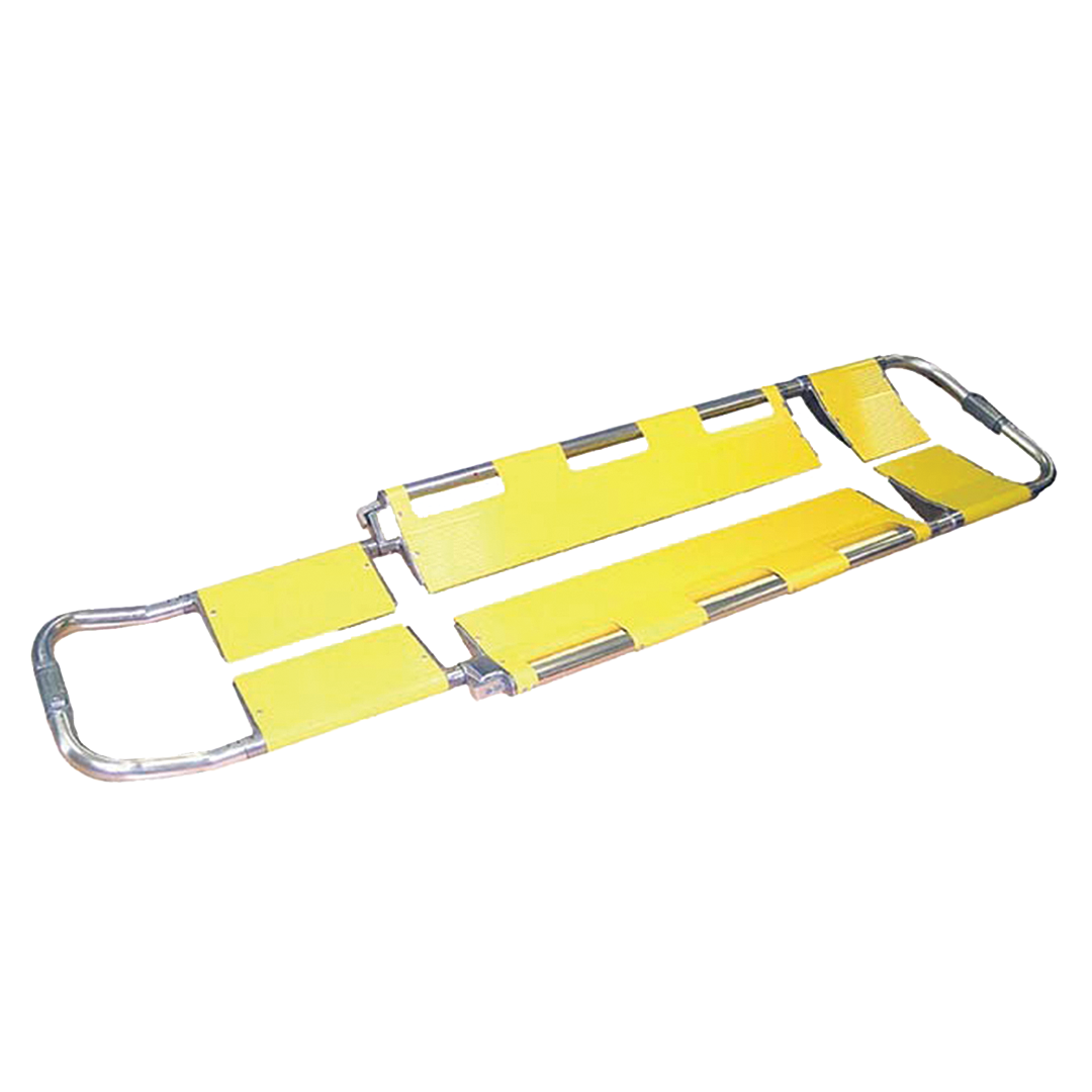 Scoop stretcher for safe, secure lateral patient transfer