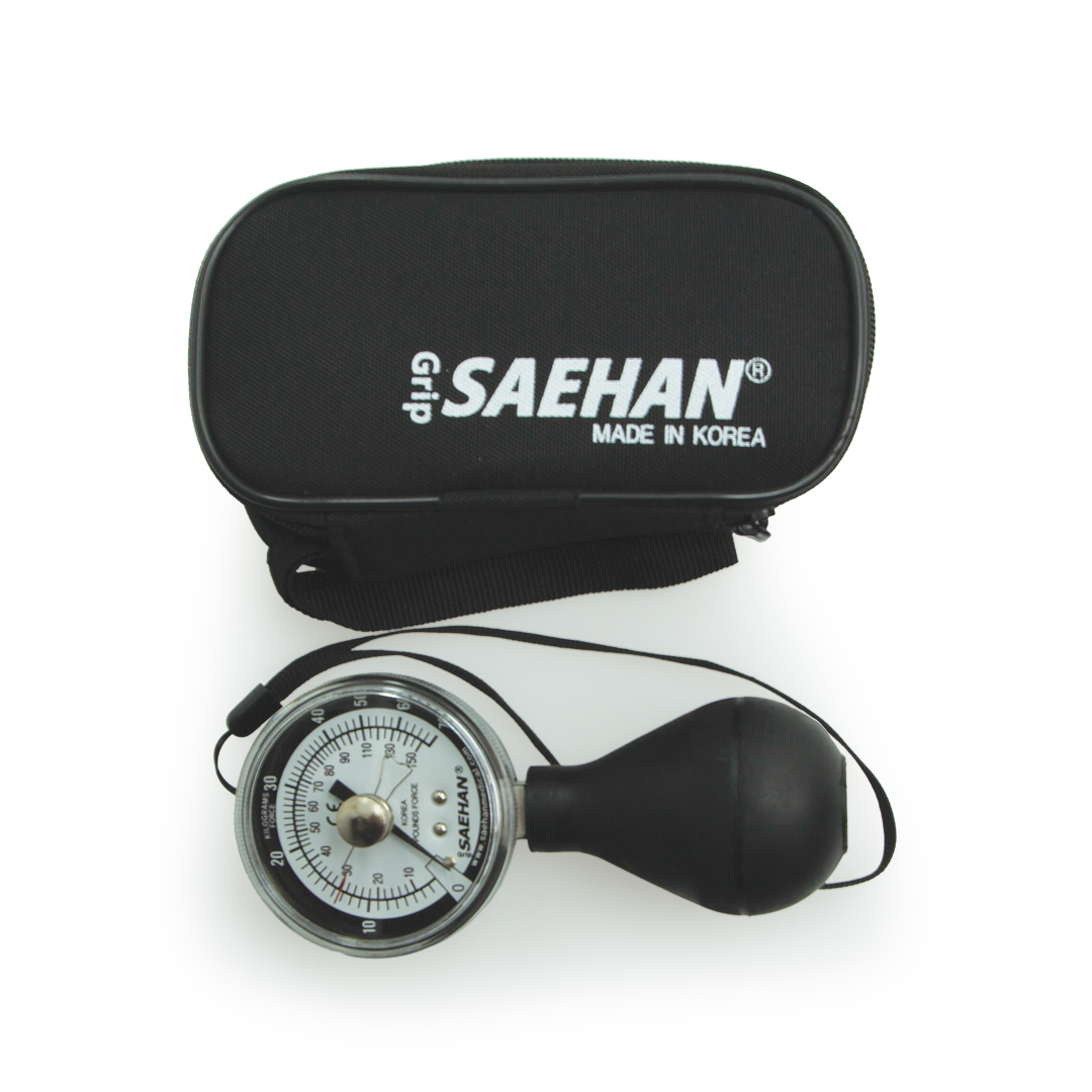 Squeeze dynamometer – pneumatic hand and finger strength gauge