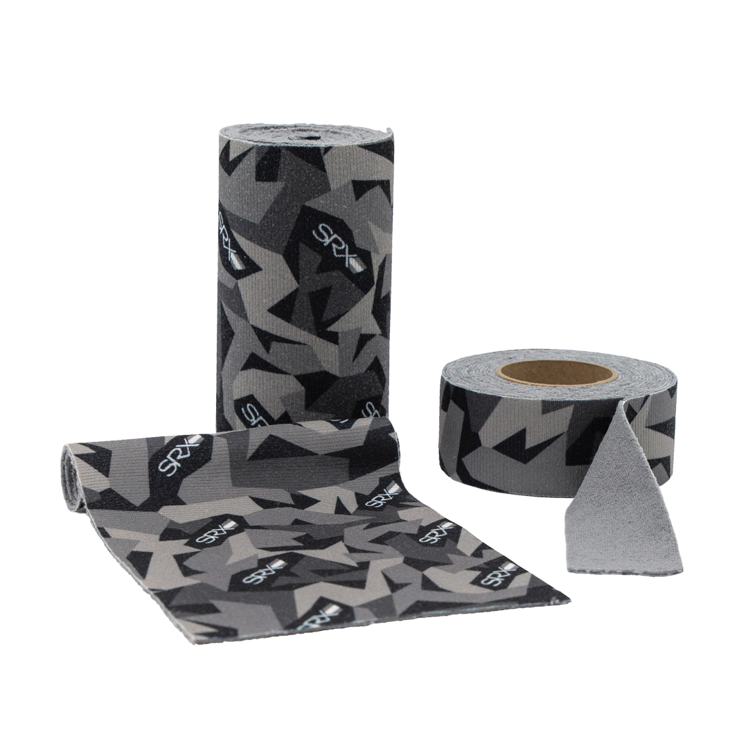 Self-attaching elastic compression strap - low-profile design