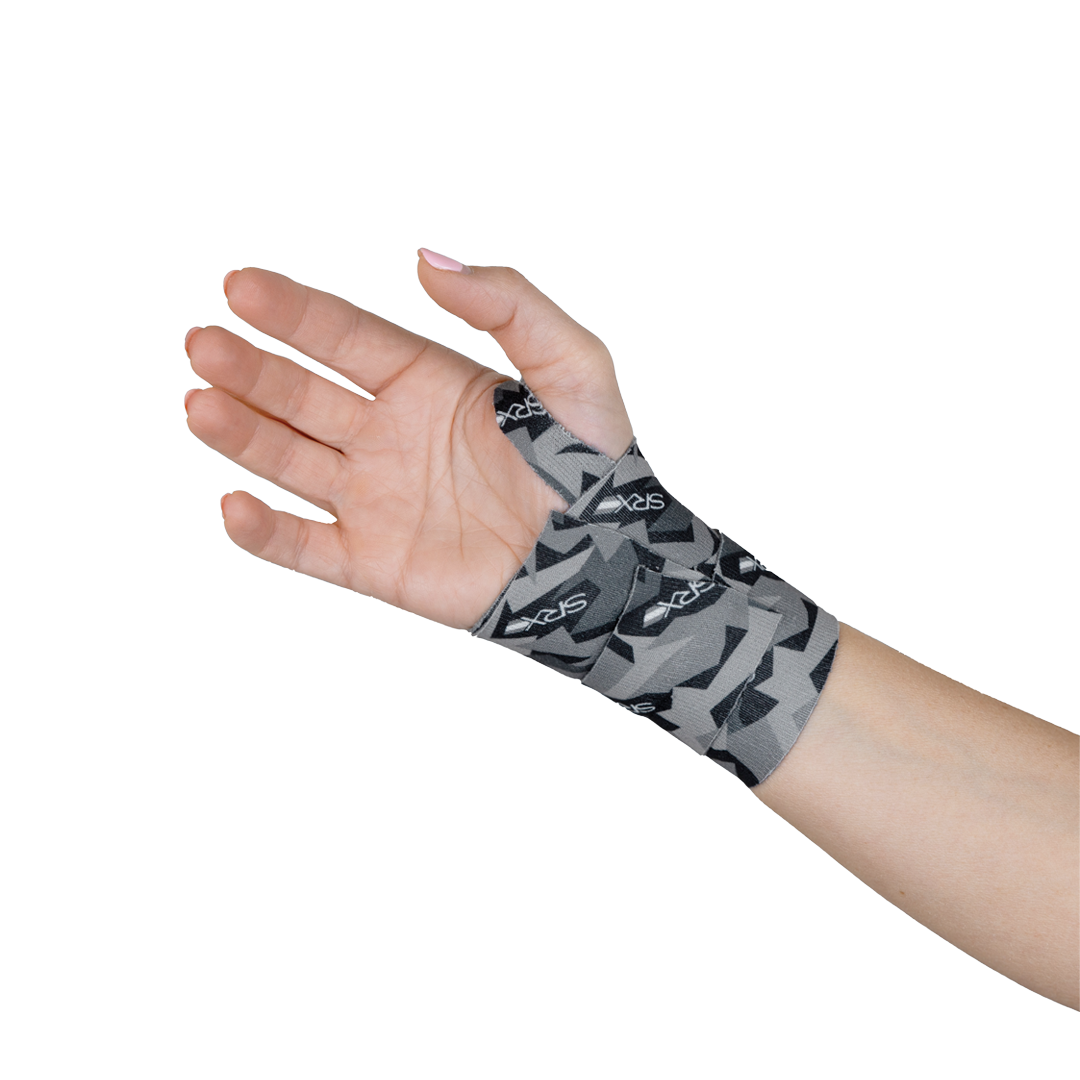 Self-attaching elastic compression strap - low-profile design