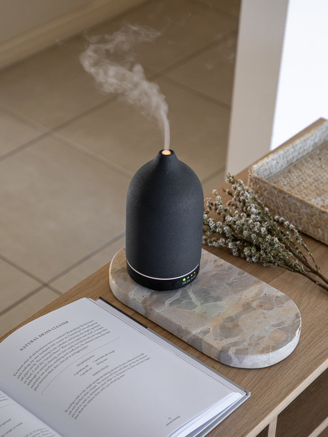 Stone Aroma Diffuser - Black/Black