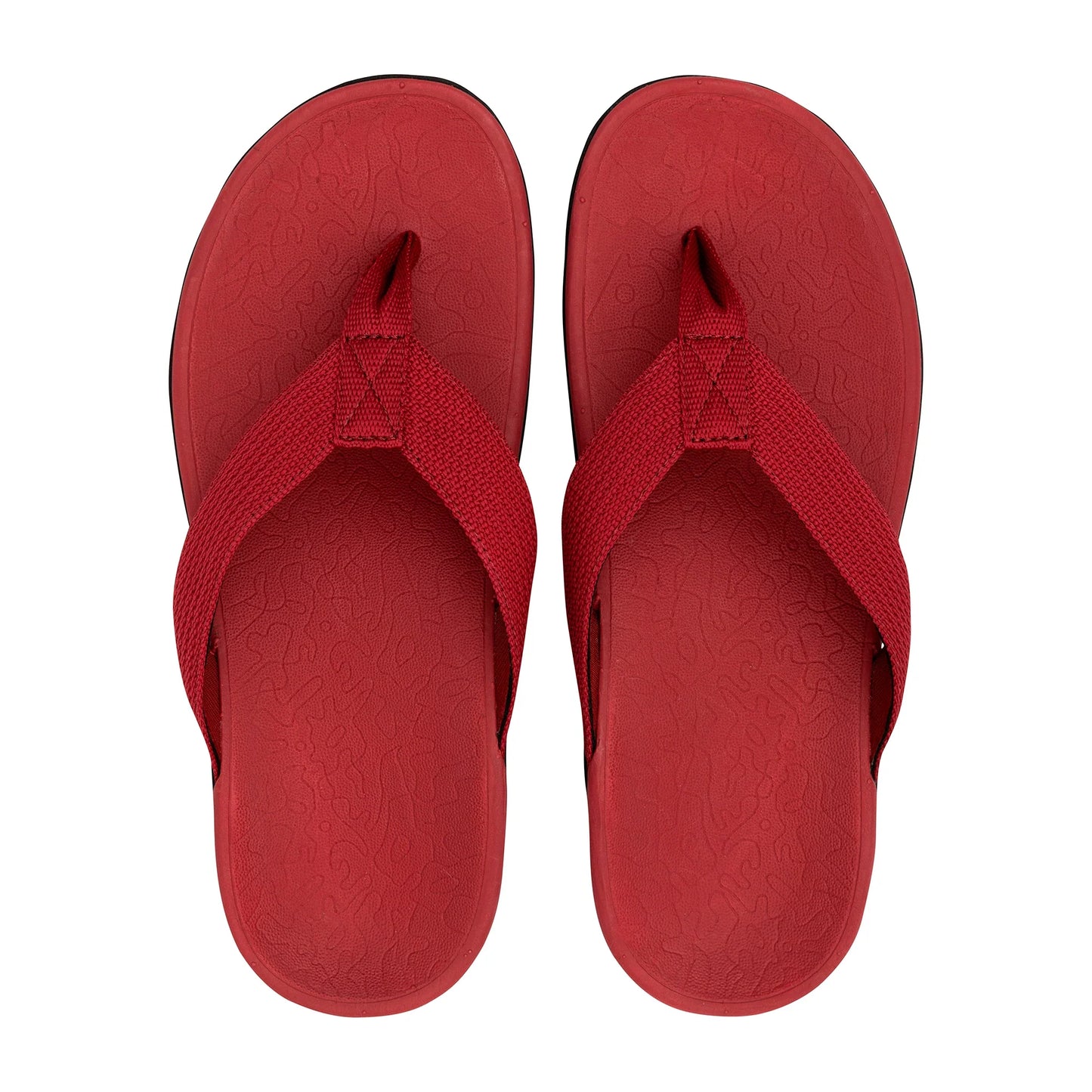 Axign Flip Flops Orthotic Thongs / Slides - Red