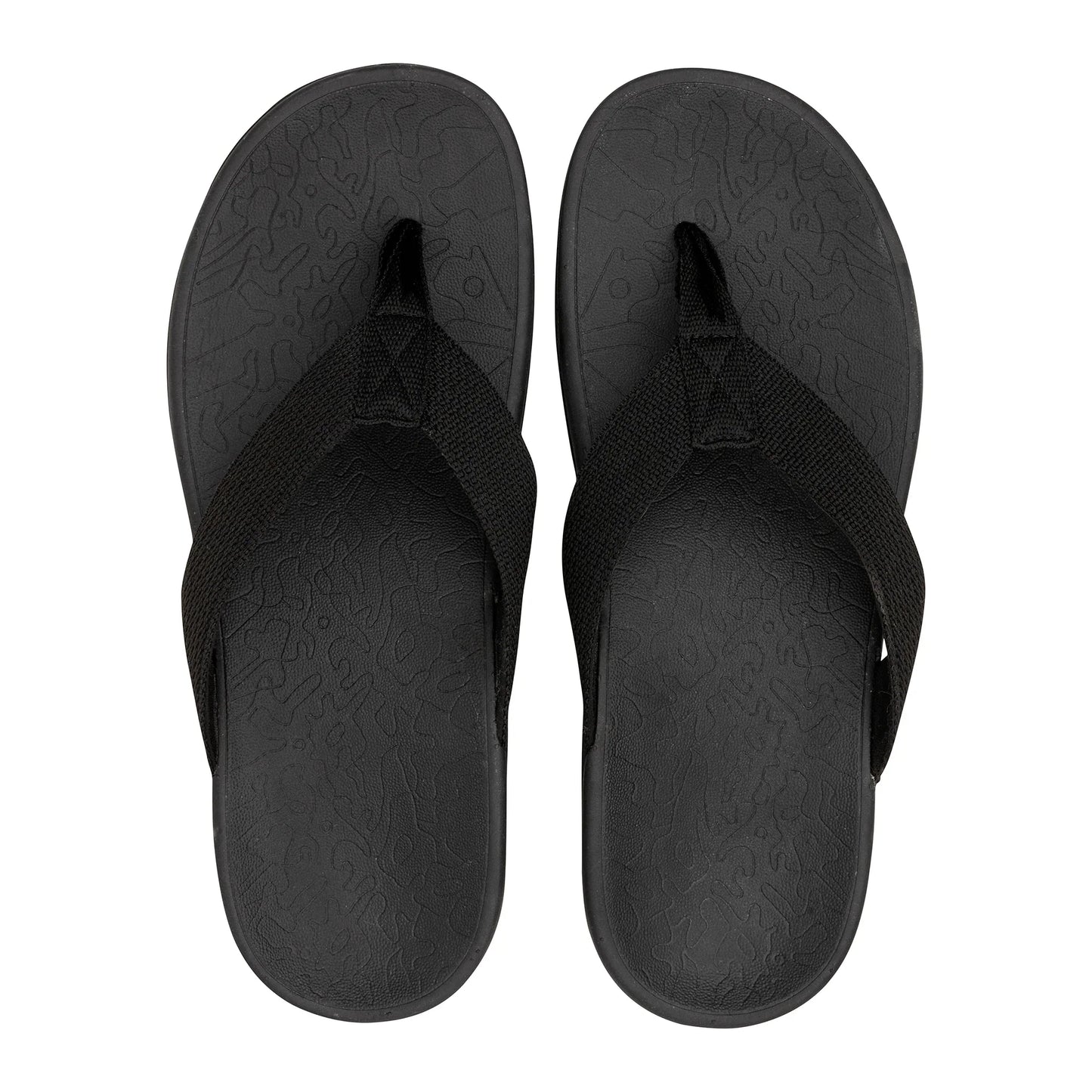 Axign Flip Flops Orthotic Thongs / Slides - Black