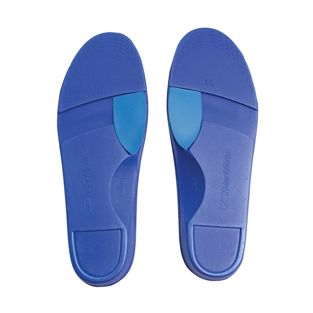 Orthotic insole: contoured high-arch support for shoes