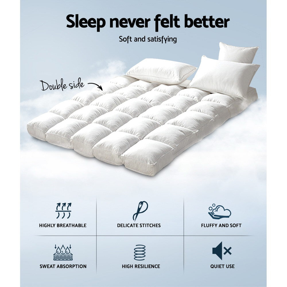 Mattress Topper Pillowtop Bamboo Double