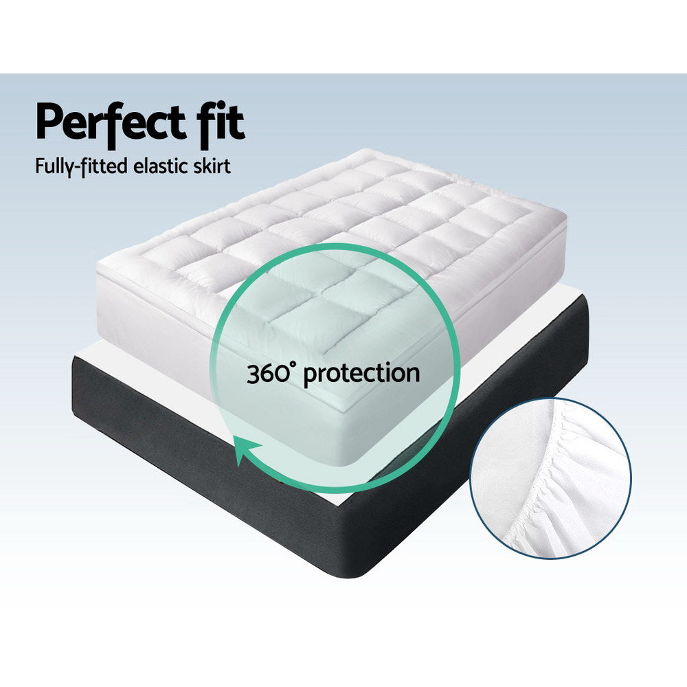 Mattress Topper Pillowtop Bamboo Double