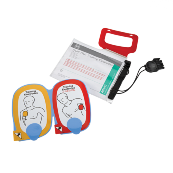 LIFEPAK CR Plus Trainer Electrode Set - 5 Pack with Pouch & Cable