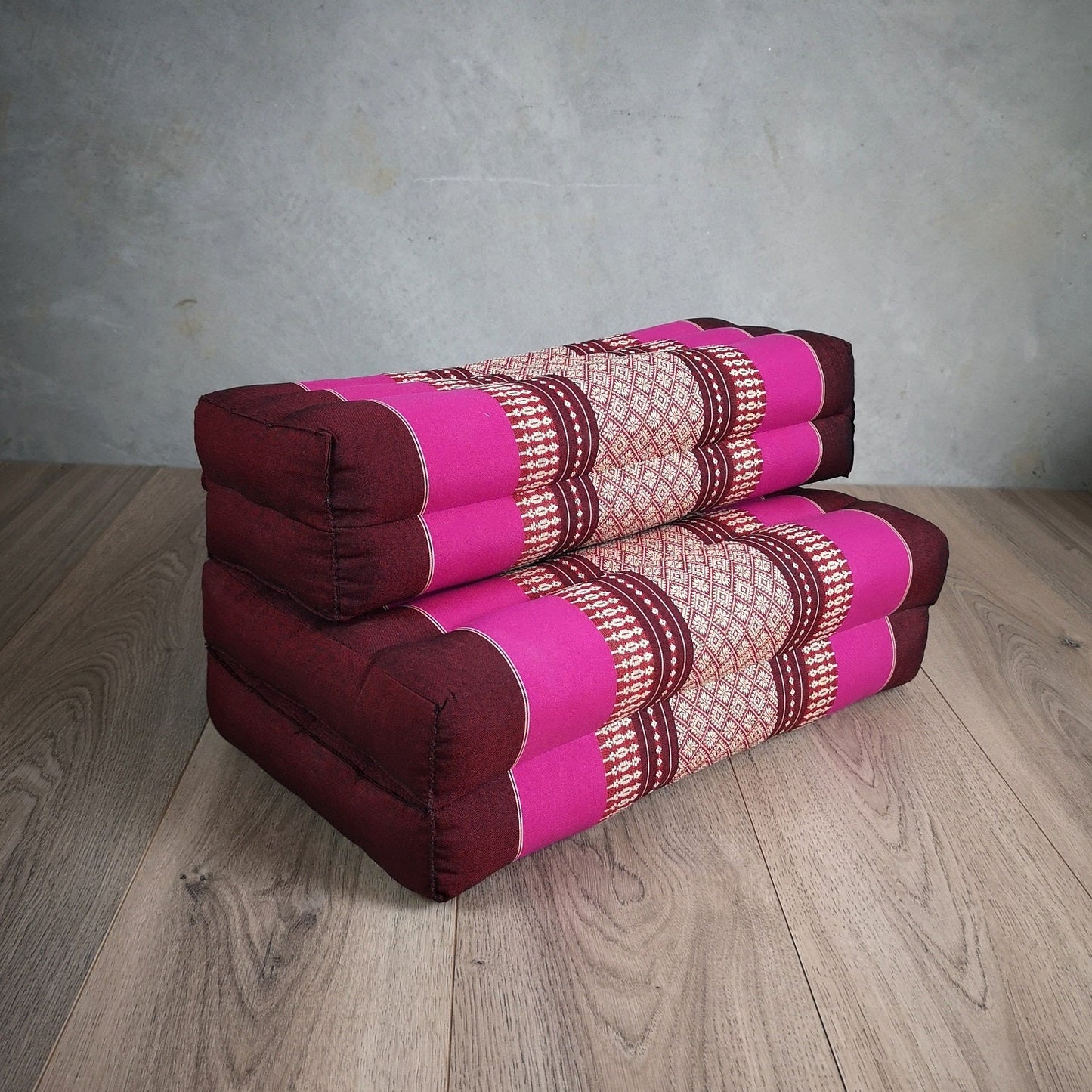Zafu Meditation Cushion Set - 100% Kapok Fold Out Cushion Yoga Mat Zabuton Traditional Pillow