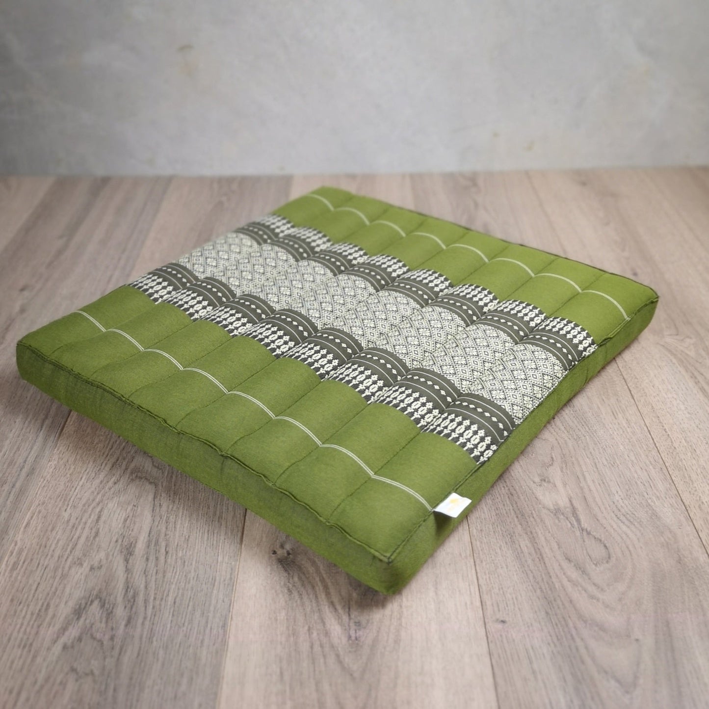 Thai Kapok Meditation Cushion – 50x50cm Square Yoga Seat | Handmade Thai Floor Cushion
