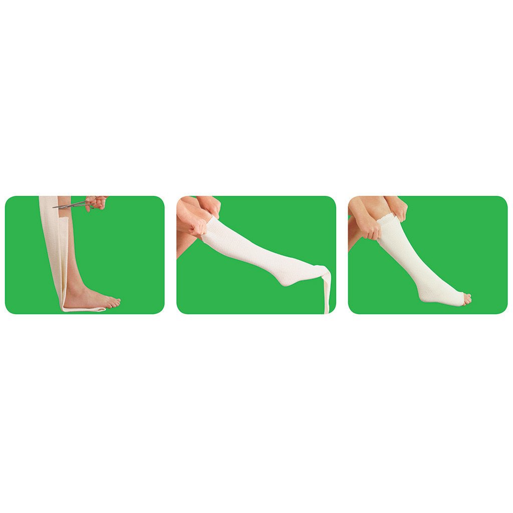 Elasticated Tubular Bandage for Limb Support and Compression