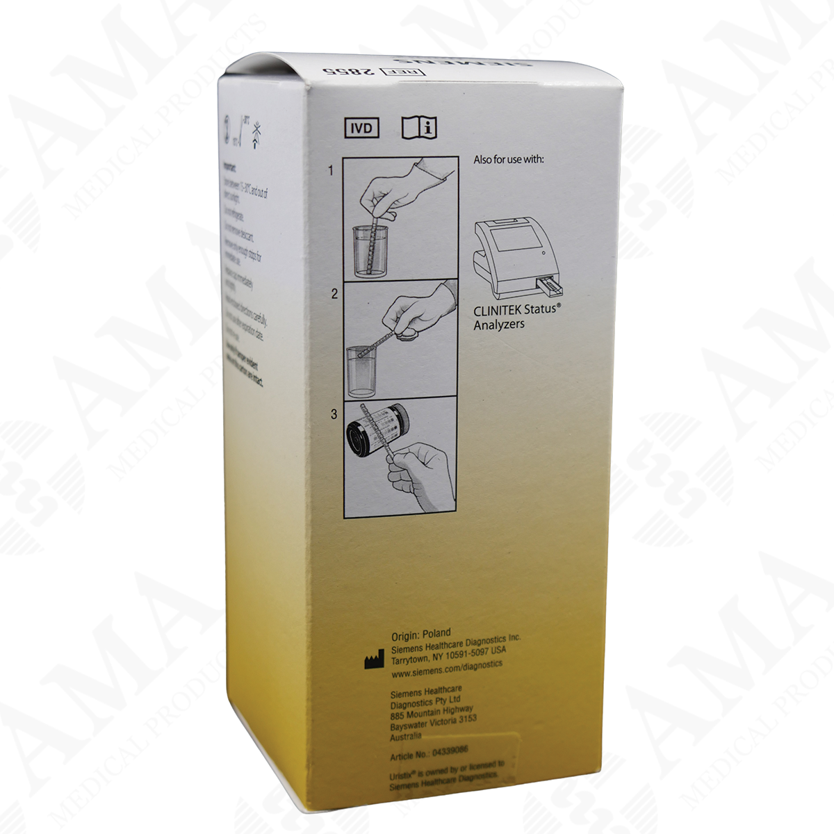 Siemens Uristix Urinalysis Testing Strip