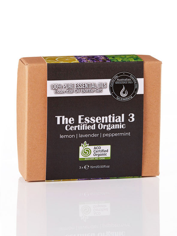 Essential Oil Pack - The Essential 3 Certified Organic