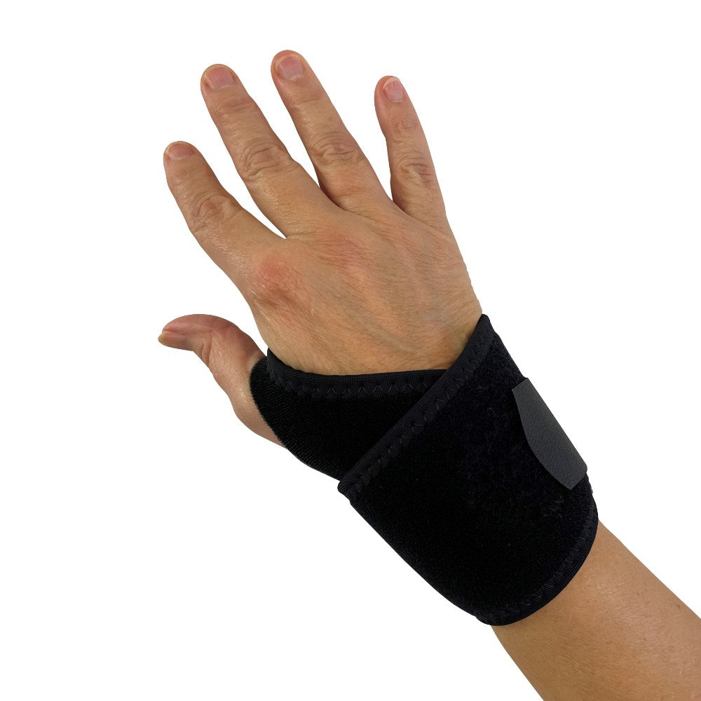 NRX Universal Wrist Wrap — Breathable CR-Foam Wrist Support (Black)