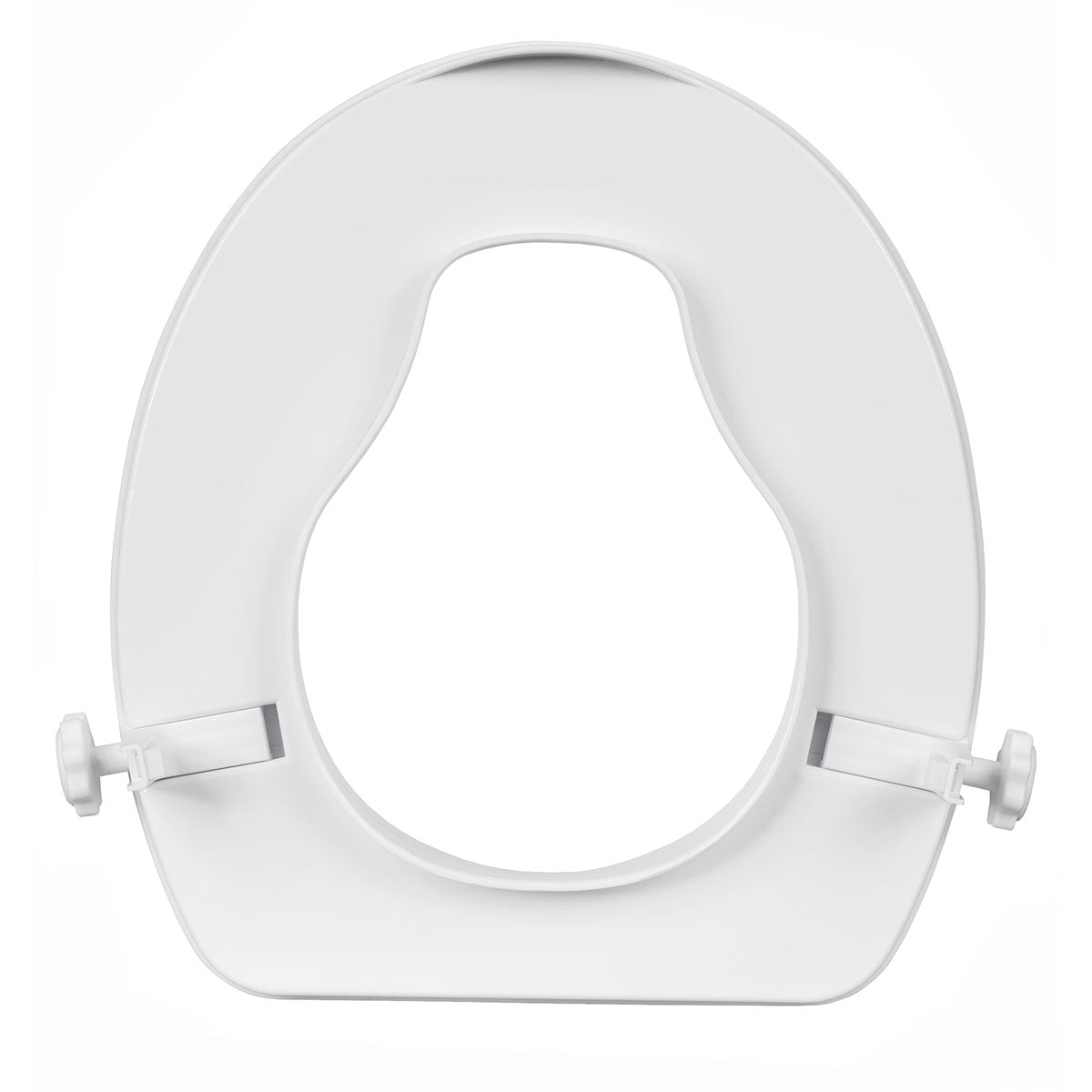 Ergonomic Raised Toilet Seat Raiser - 100mm Height, Easy Installation & Travel-Friendly