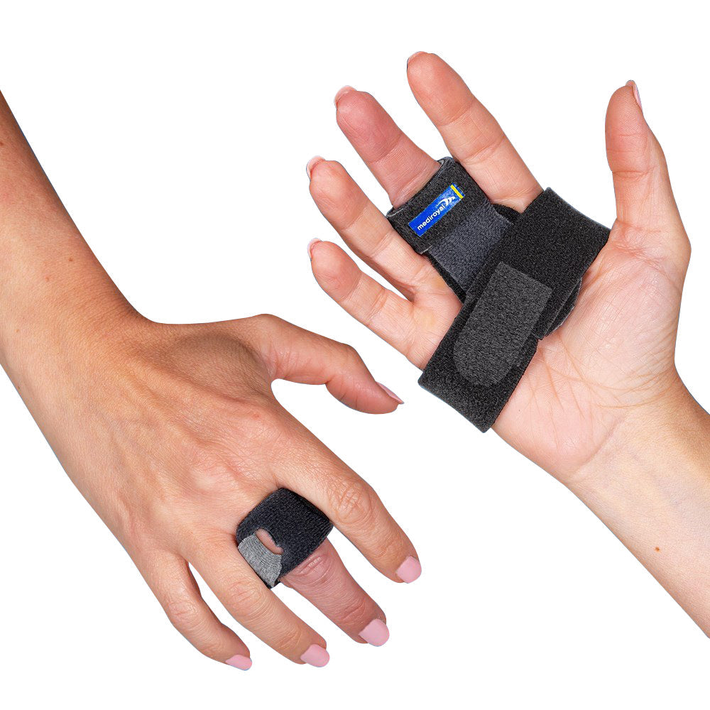 Trigger finger splint adjustable thermoplastic support