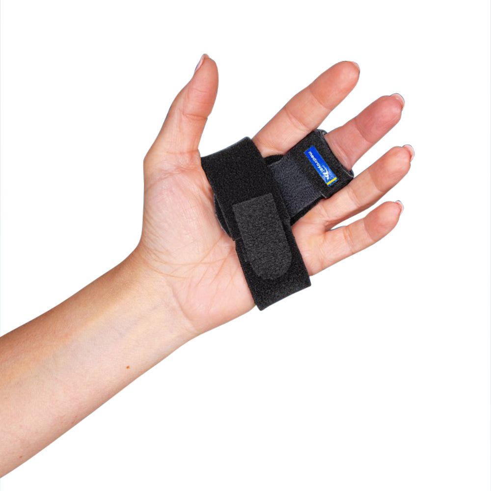Trigger finger splint adjustable thermoplastic support