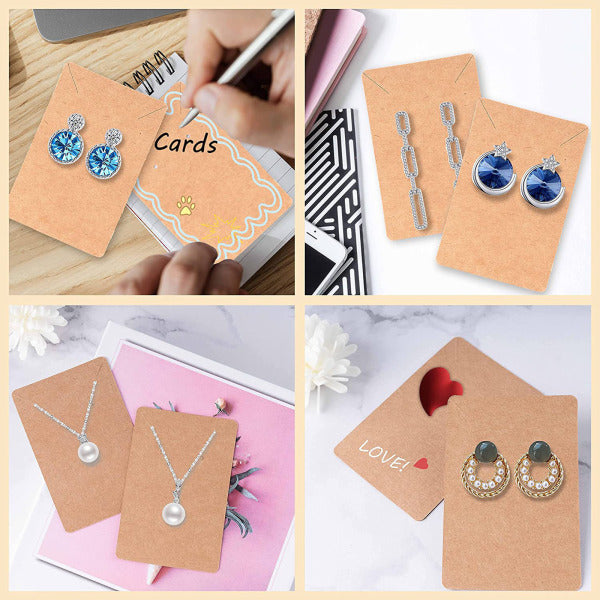 Earring Display Cards 480-Pack with Plastic Bags - Compatible with Oral-B & Philips