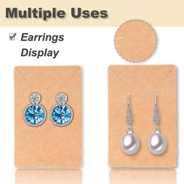 Earring Display Cards 480-Pack with Plastic Bags - Compatible with Oral-B & Philips
