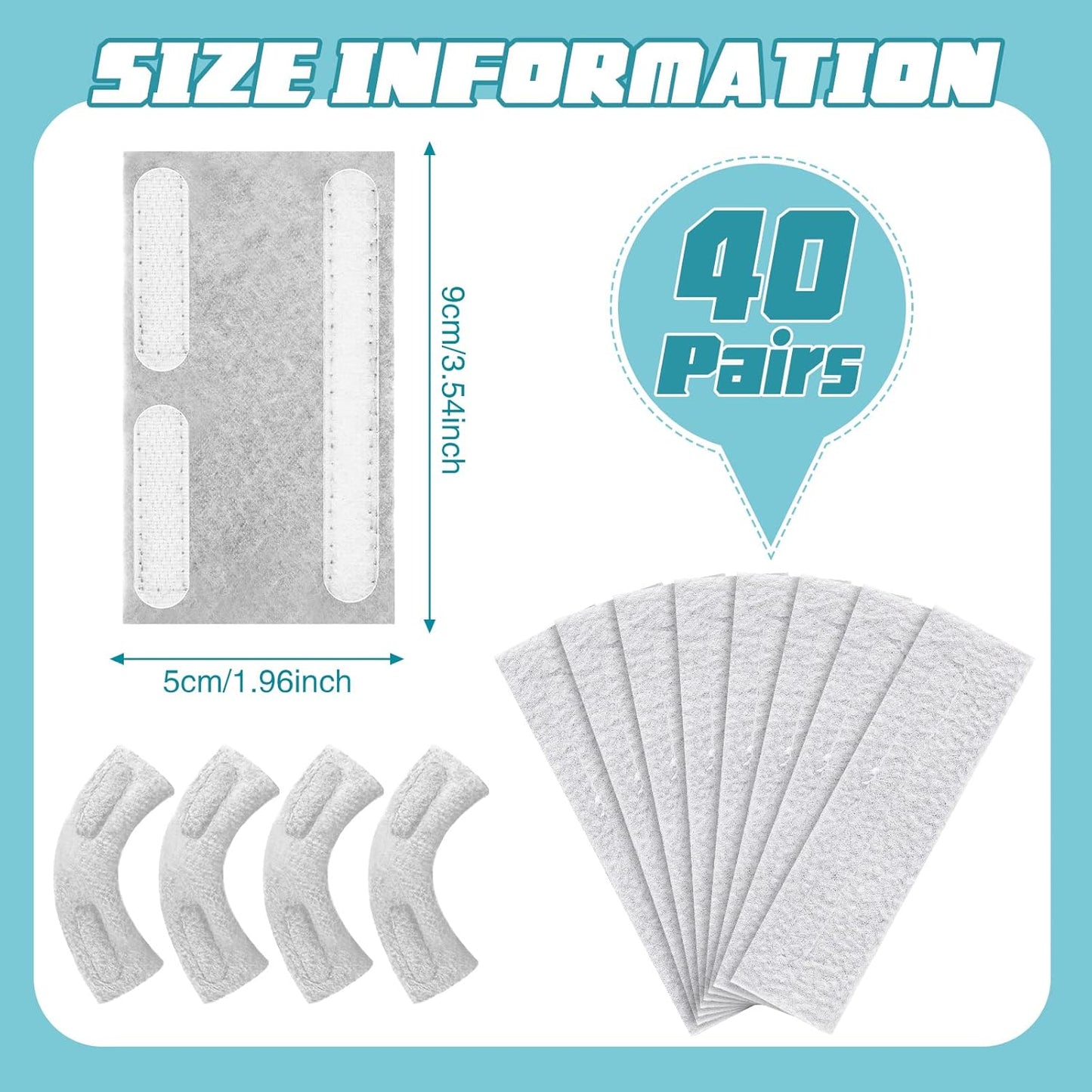 Nasal Cannula Ear Cushions 40-Pack - Soft Oxygen Tubing Pads for Comfort