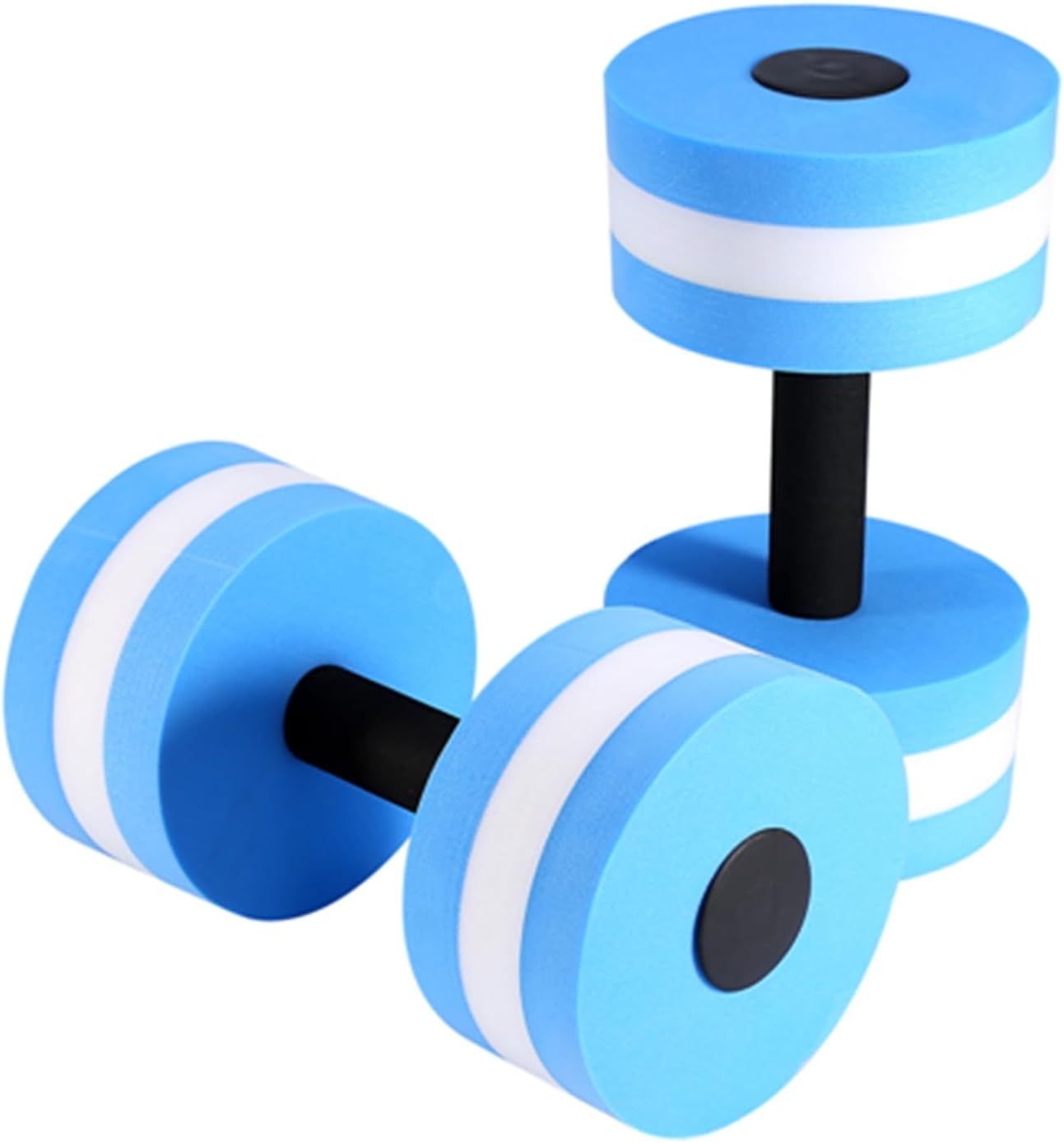 Water Dumbbells Set 2-Pack - Foam Pool Resistance Equipment for Aqua Fitness