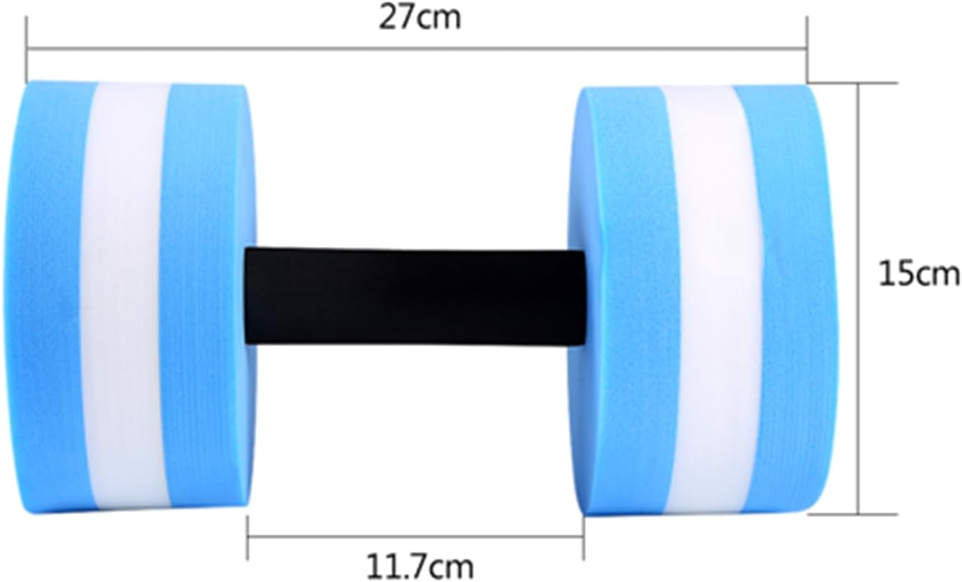 Water Dumbbells Set 2-Pack - Foam Pool Resistance Equipment for Aqua Fitness