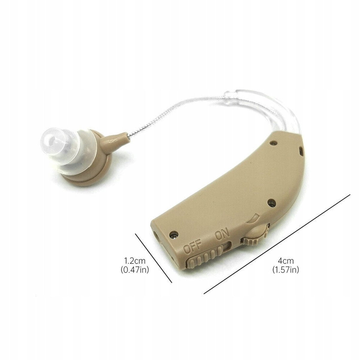 Digital Rechargeable Behind-the-Ear Hearing Aid - Smart Noise Cancellation