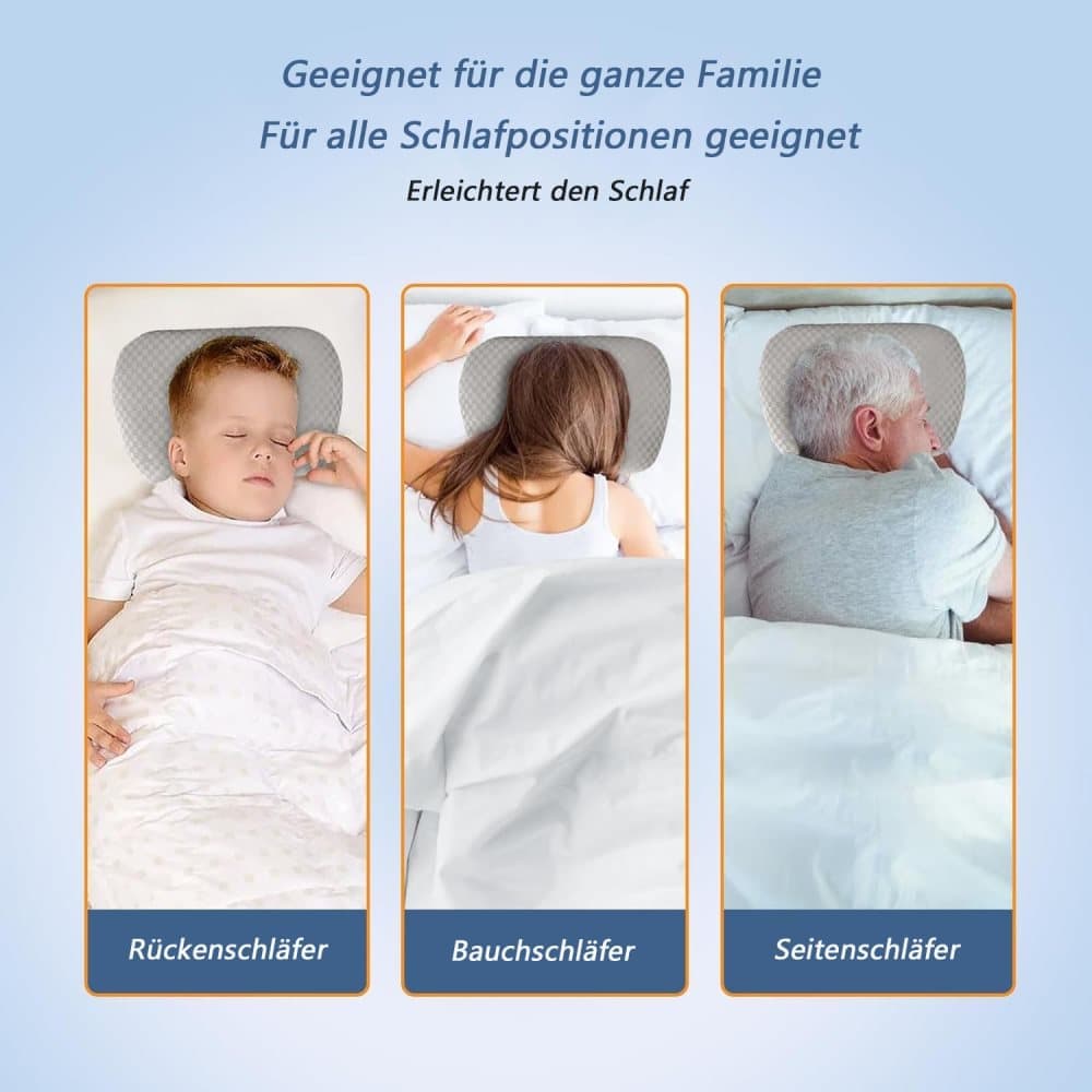 Microfiber Pillow with Ear Holes for Side Sleepers, Comfortable Perforated Design