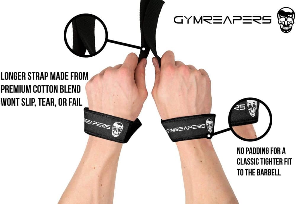 Heavy Duty Weightlifting Wrist Straps - Neoprene Padded for Deadlifts & Pull-Ups