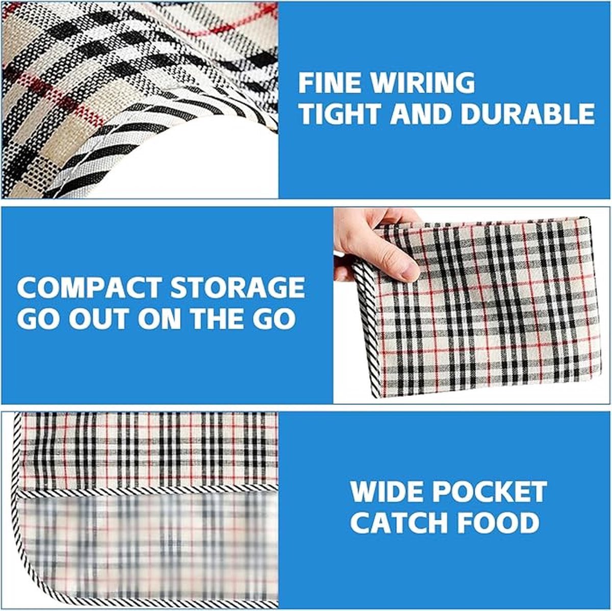 Waterproof Washable Adult Bibs 4-Pack - Large Senior Napkin 4 Colours
