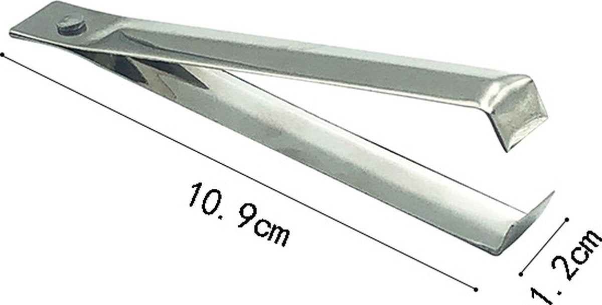 Kitchen Tweezers 2-Pack - Ergonomic Stainless Steel Fishbone Tweezers 10.9cm