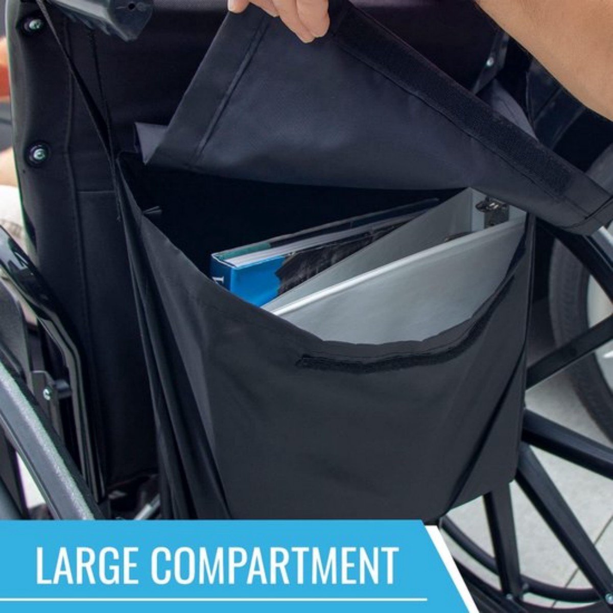 Wheelchair Storage Bag - Universal Waterproof Rollator Bag Large Capacity