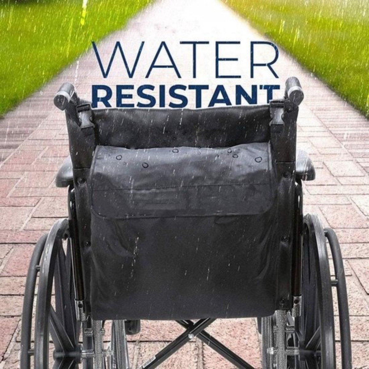 Wheelchair Storage Bag - Universal Waterproof Rollator Bag Large Capacity