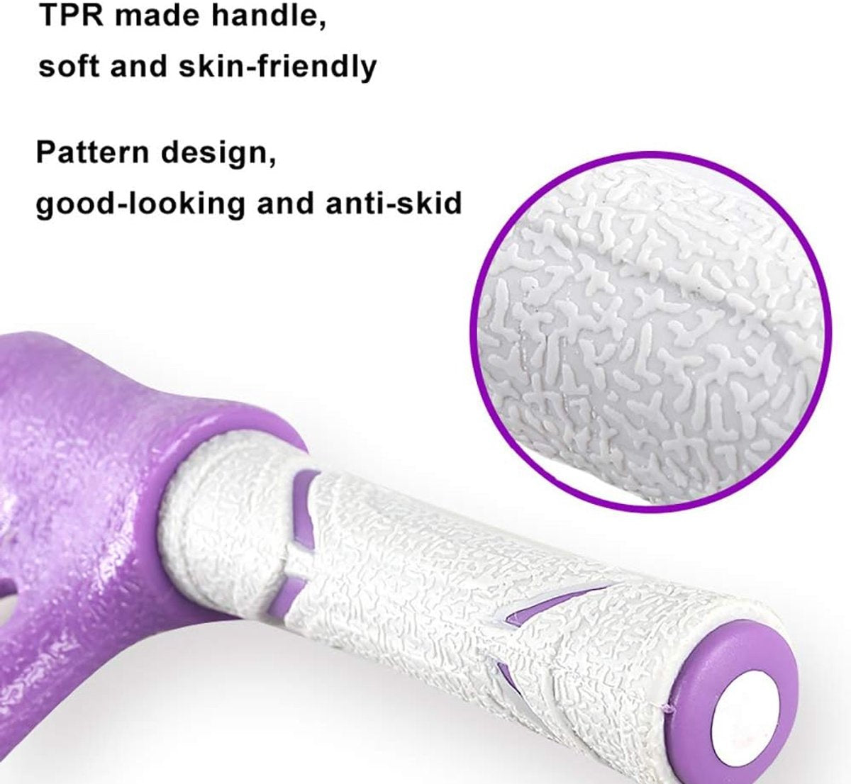 Multifunctional Ab & Leg Resistance Band Trainer - Elastic Tension Cord Purple