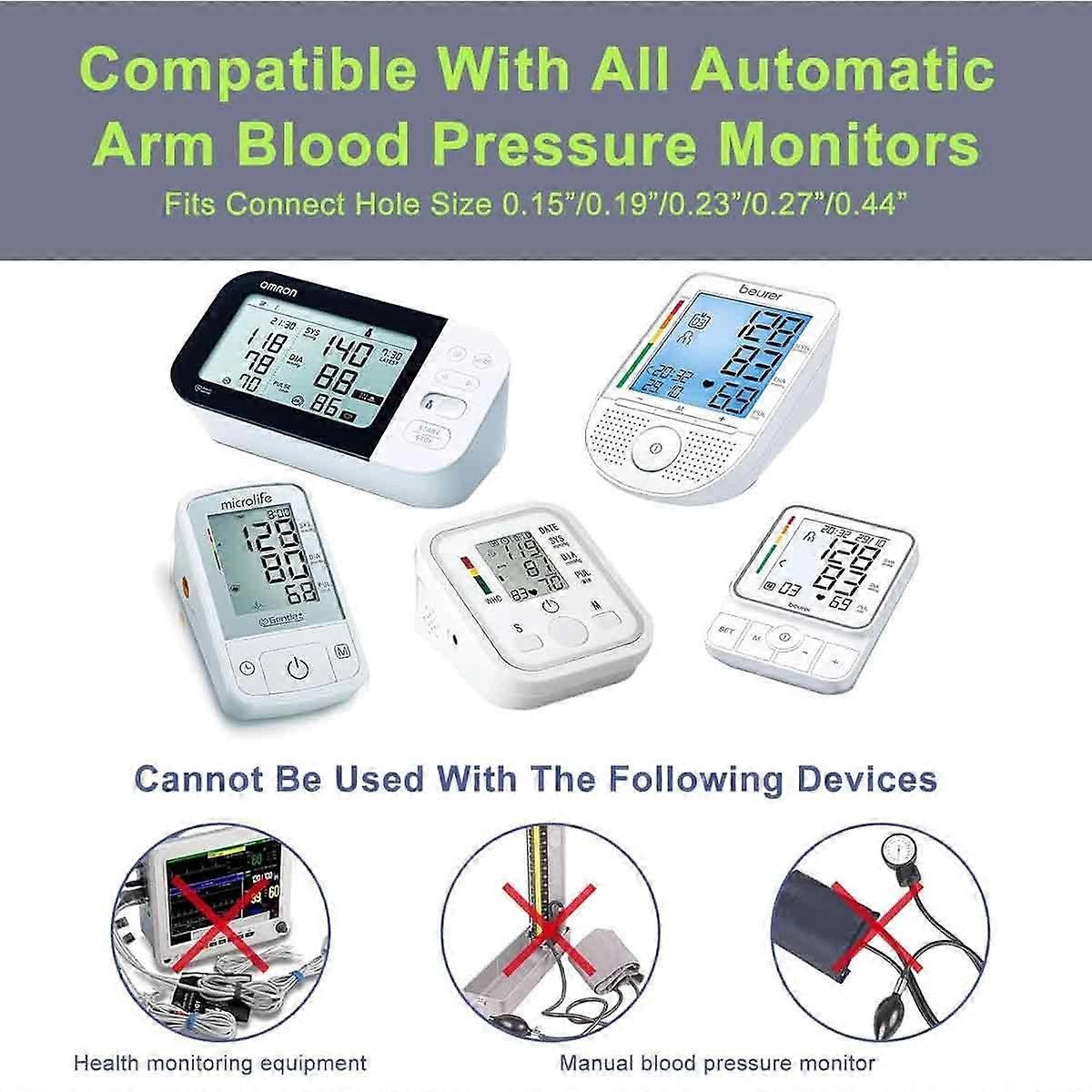 Blood Pressure Cuff for Children 2-Pack - Adjustable 17.2-22.1cm Replacement