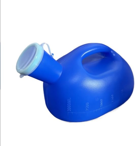 Male Urinal Bedpan Bottle 3000ml - Portable Pee Container for Hospital & Travel
