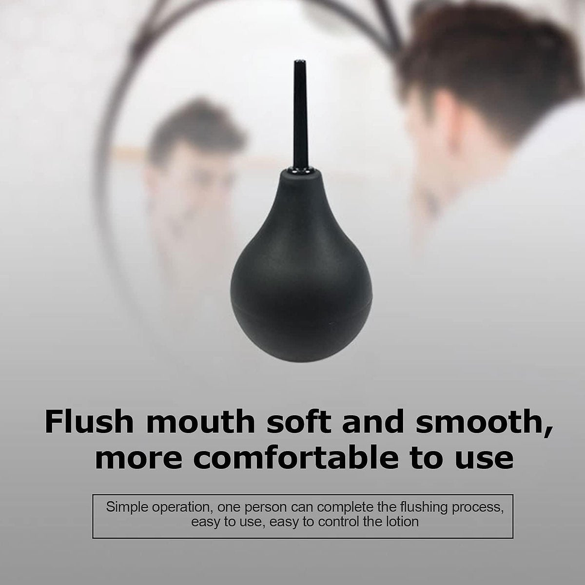 Reusable Silicone Enema Shower - Safe & Comfortable Nozzle for Men & Women