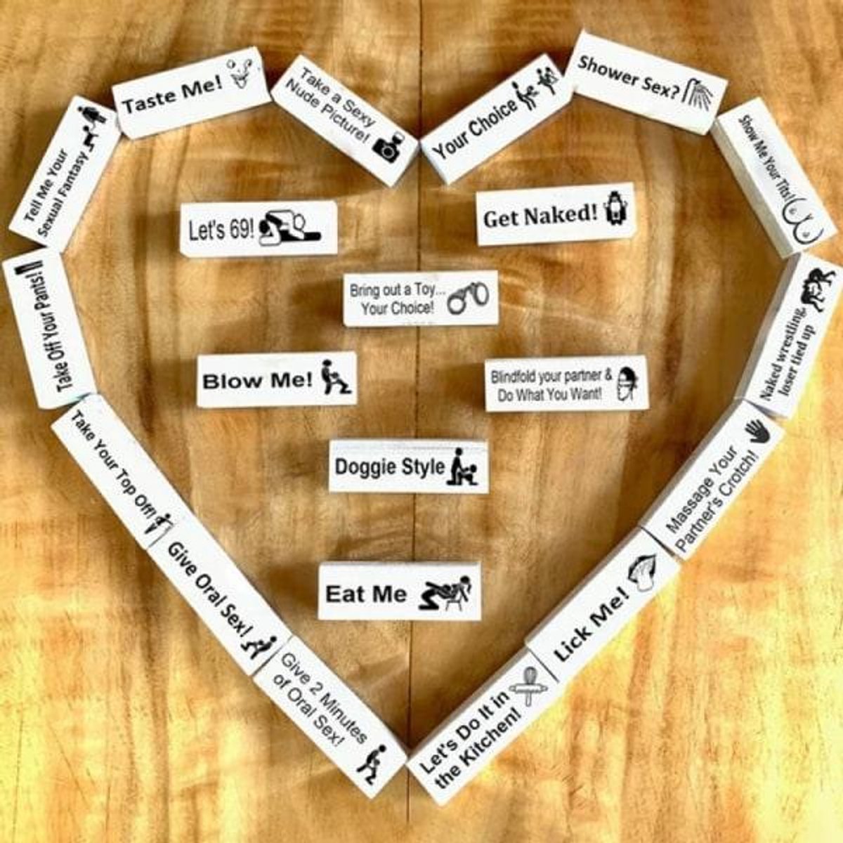 Erotic Jenga Tower Game for Couples - Adult Valentine's Day Gift