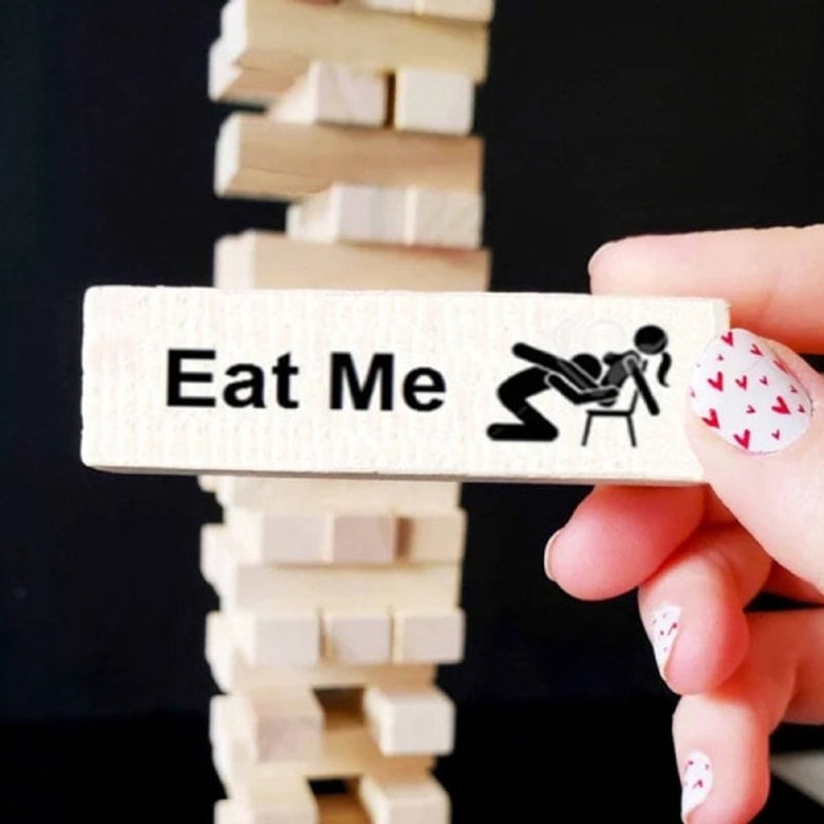 Erotic Jenga Tower Game for Couples - Adult Valentine's Day Gift