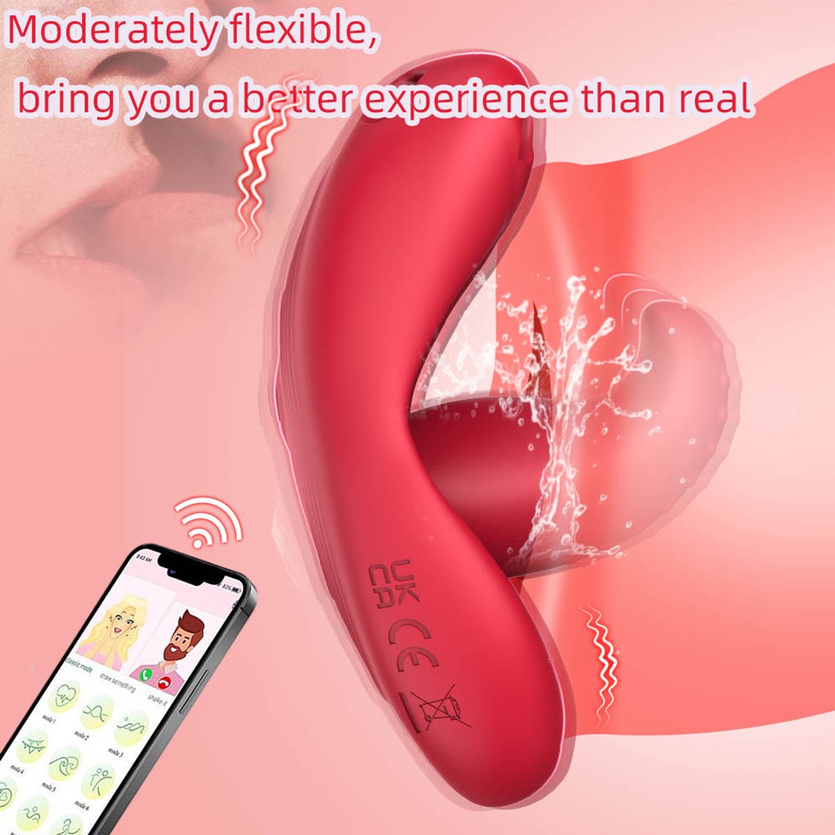 App-Controlled Thrusting Vibrator - Remote Vibrating Panties for Couples