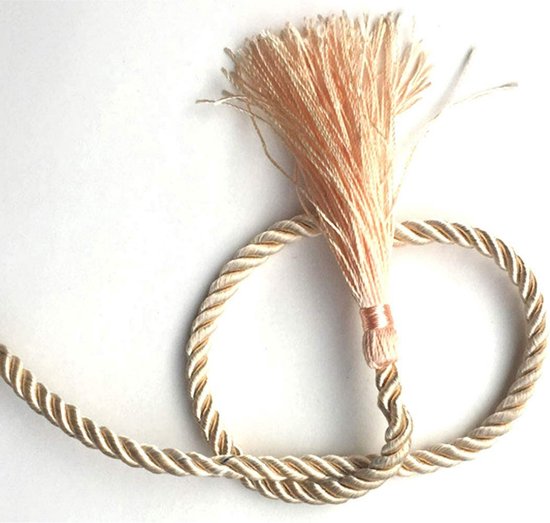 Braided Twisted Rope 10m 8mm - Strong Multi-Purpose Shiny Hemp Rope