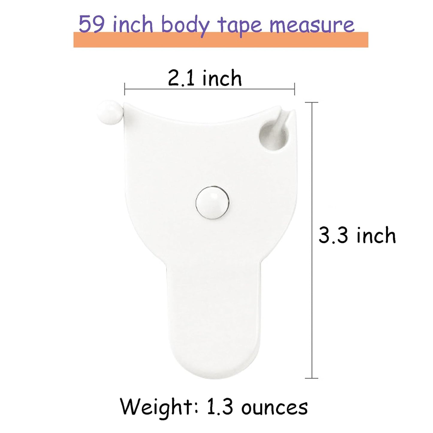 Body Measuring Tape - Roll-Up Tailor's Tape for Waist Fitness & Body Measurement