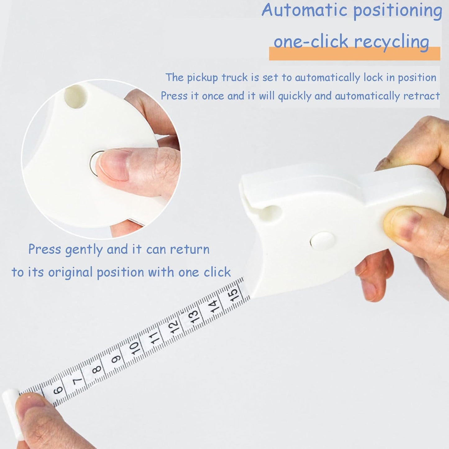Body Measuring Tape - Roll-Up Tailor's Tape for Waist Fitness & Body Measurement