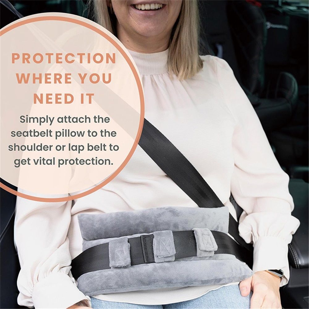 Post-Surgery Seatbelt Pillow - Chemo Port & Heart Surgery Recovery Cushion