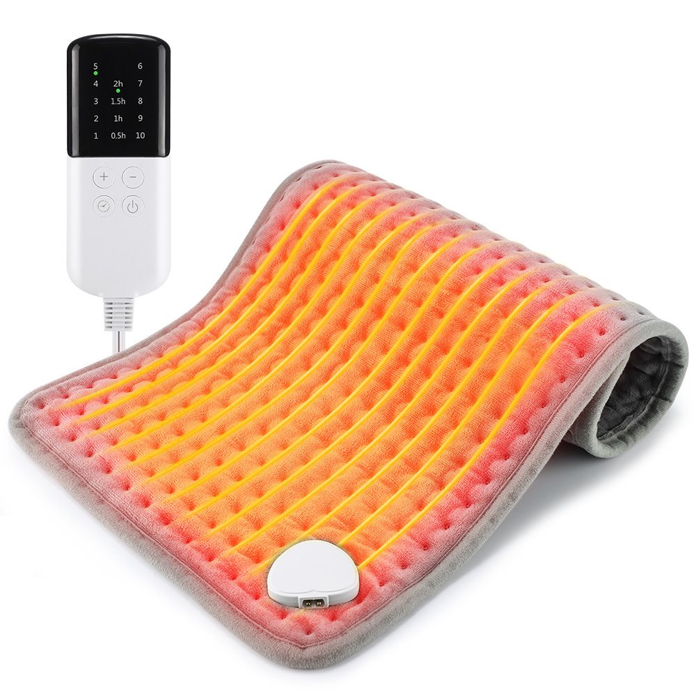 Heating Pad 12x24 - Rapid Heat for Back Neck & Period Cramps Auto Shut-Off
