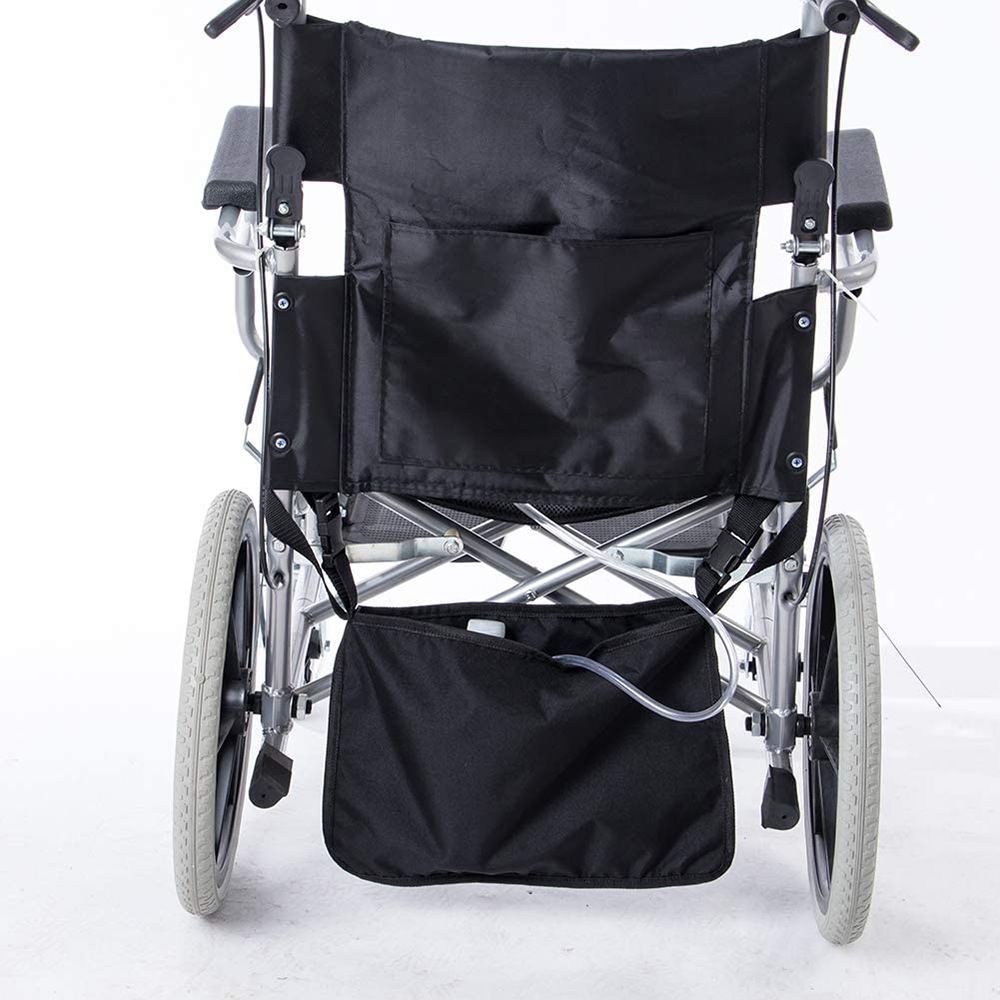Wheelchair Catheter Bag Cover - Dignified Urine Bag Holder Black