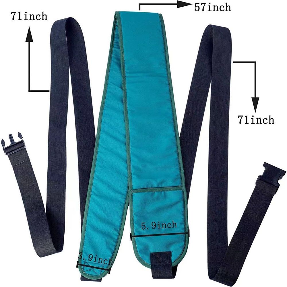 Medical Bed Restraint Belt - Fall Prevention Safety Belt for Elderly & Dementia (Green)