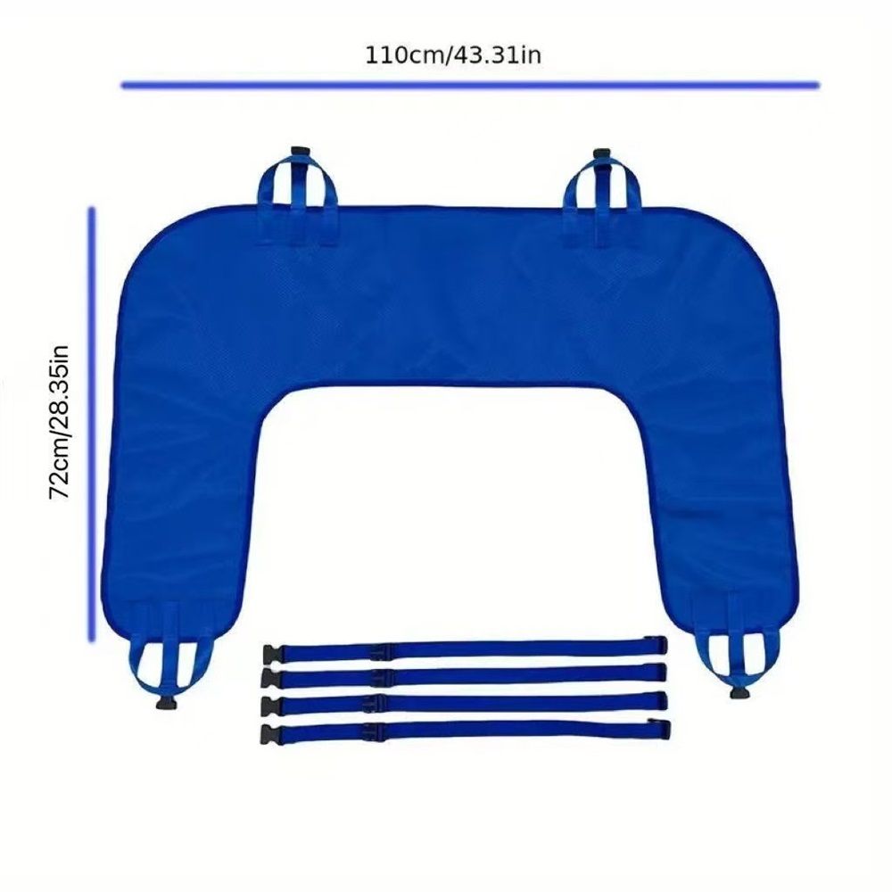 U-Shaped Repositioning Transfer Sheet - Multipurpose Bed Pad with Handles