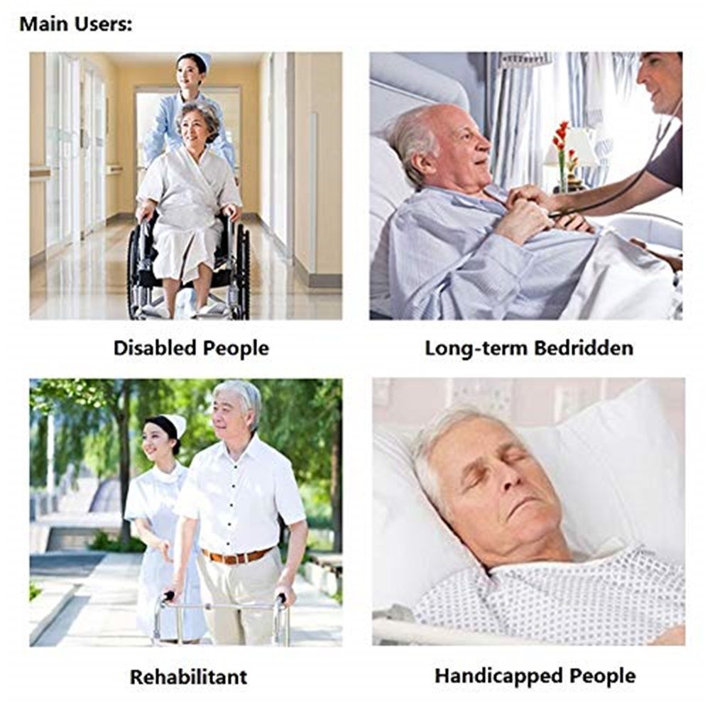 Padded Bed Transfer Nursing Sling - 31.5" Home Bed Assist Handle & Lift Aid